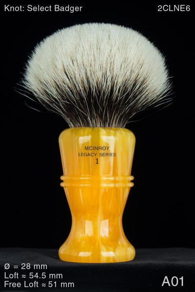 McInroy Legacy #1 Polo 28 mm Lemon Drop